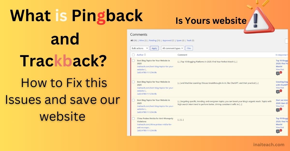 What is Pingback and Trackback? | How to Fix Pingback Issues