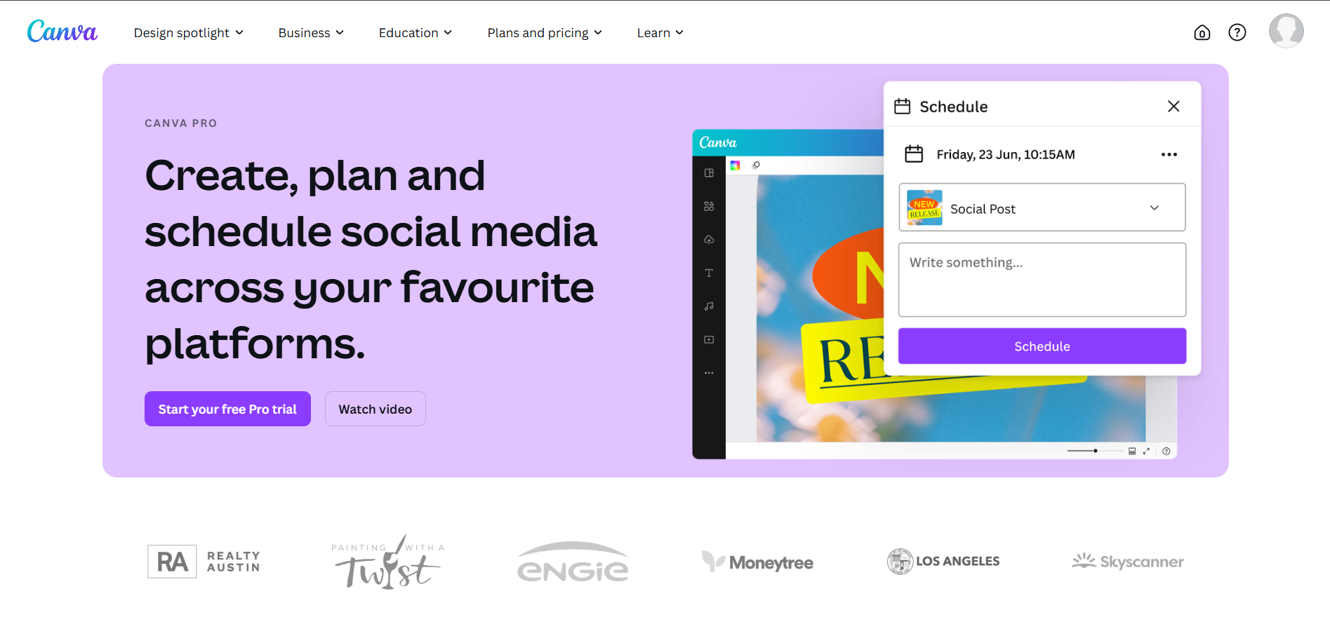 Canva Scheduler