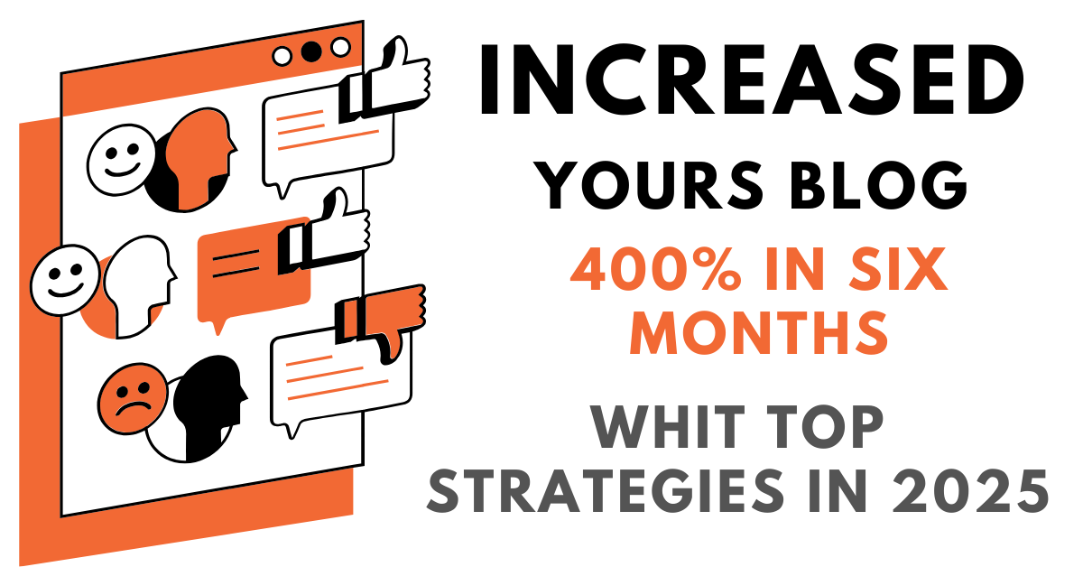 How I Increased My Blog Traffic by 400% in Six Months